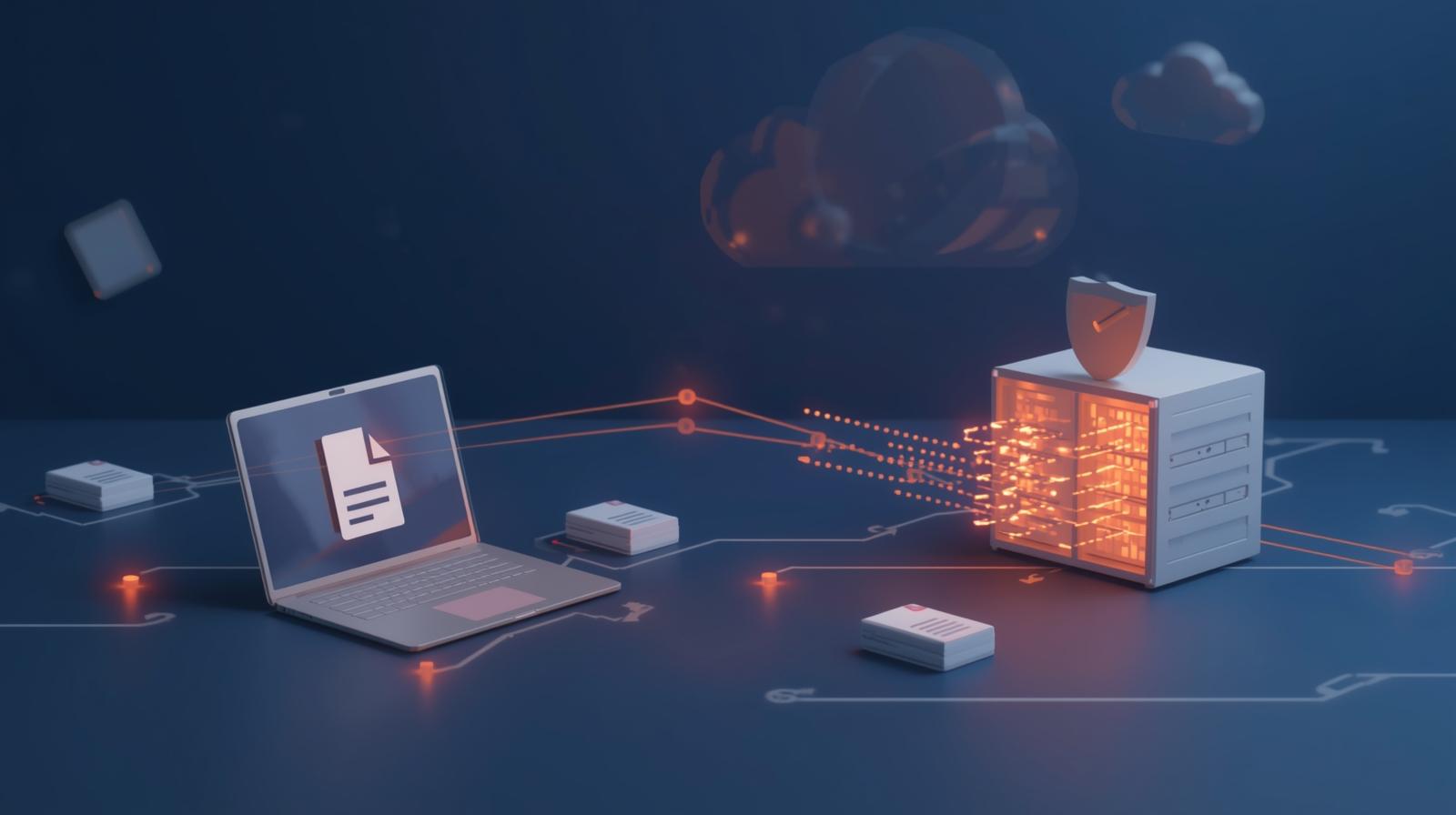 انتقال فایل از کامپیوتر به سرور مجازی