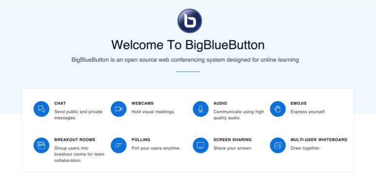 شرایط مورد نیاز برای استفاده از BigBlueButton