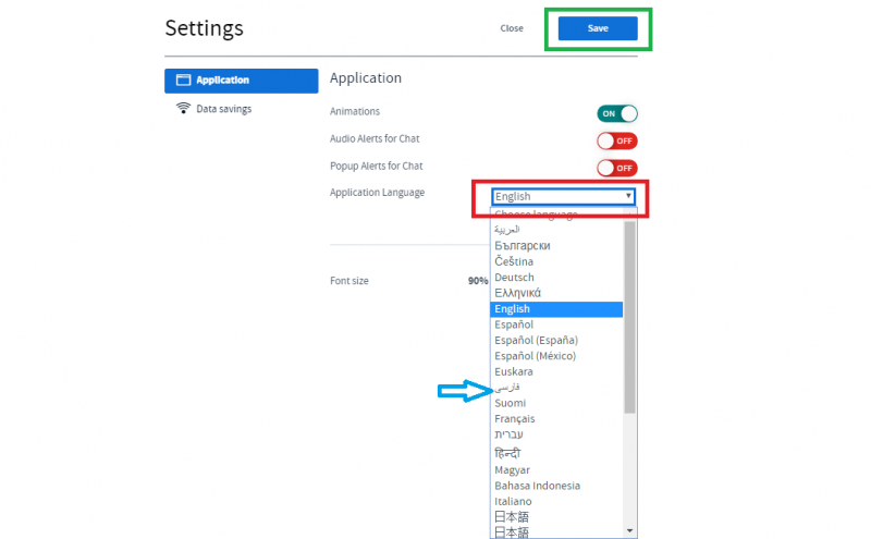 طیقه ی فارسی سازی کلاس مجازی