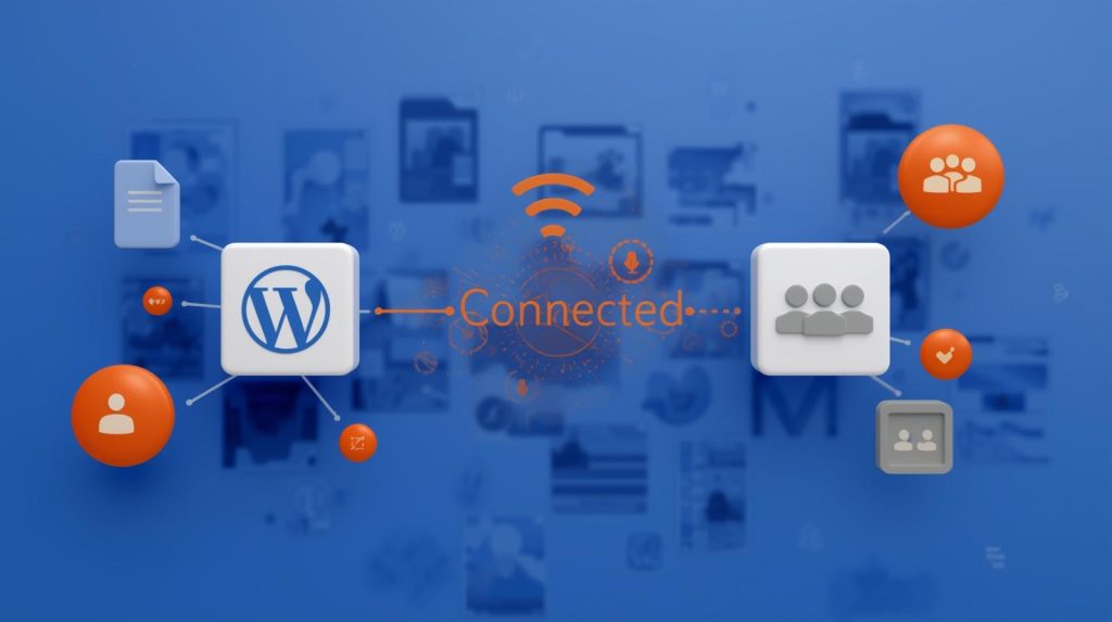 اتصال کلاس مجازی بیگ بلو باتن به وردپرس