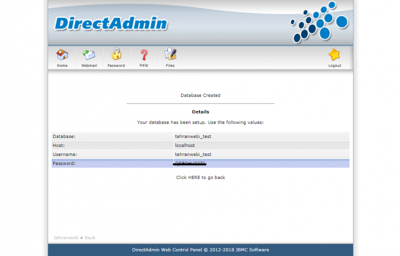 ساخت دیتابیس برای وردپرس