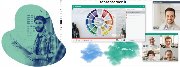 تخته وایتبرد کلاس مجازی