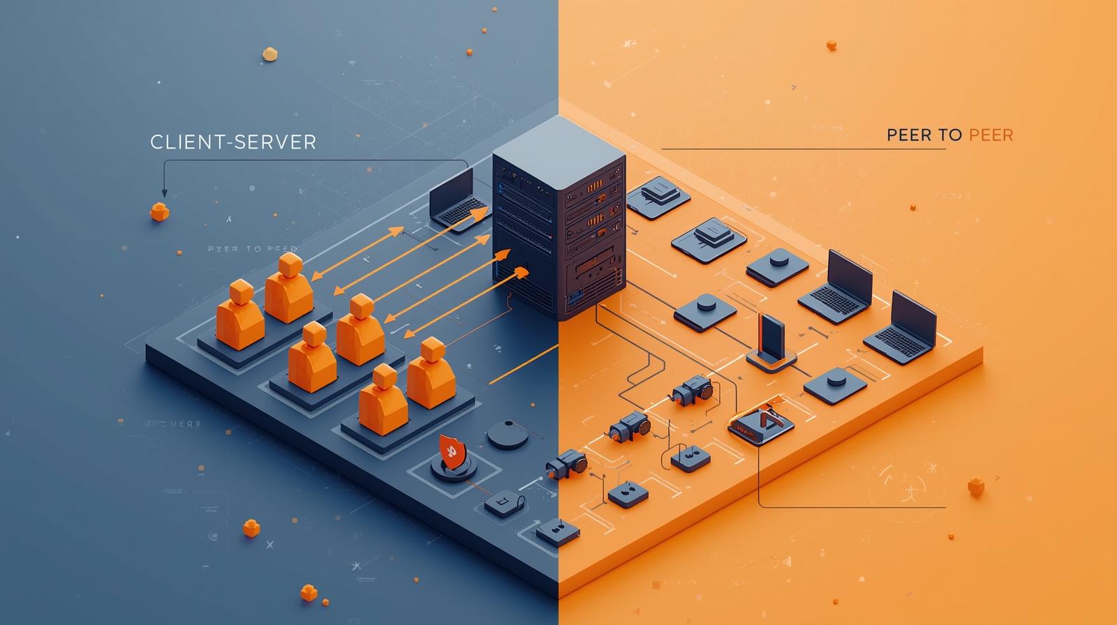 مقایسه شبکه  Client-Serve  و Peer-to-Peer