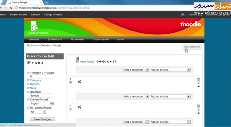نحوه اتصال کلاس مجازی ادوب کانکت به موودل