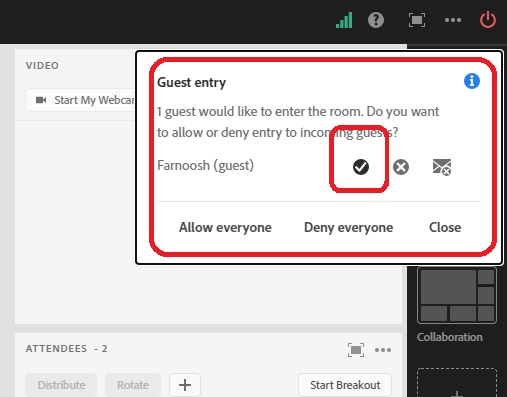 پاد attendees در AdobeConnect10.8