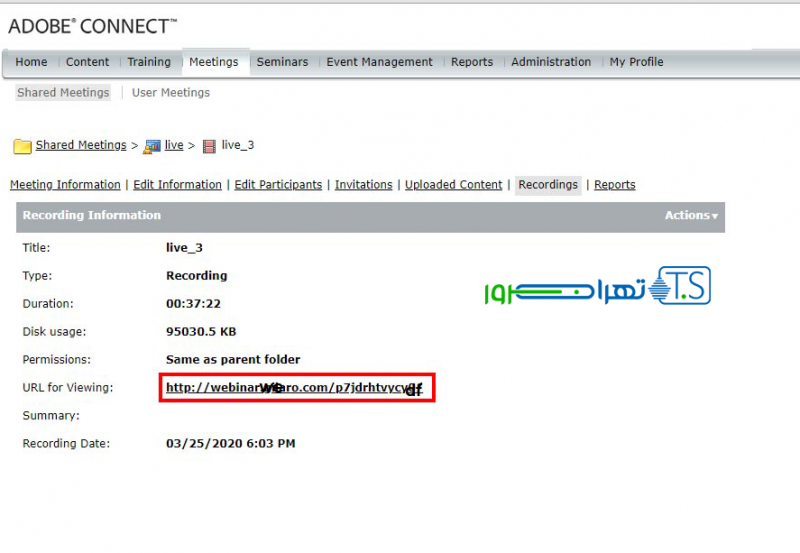 کلاس های ضبط شده در ادوب کانکت