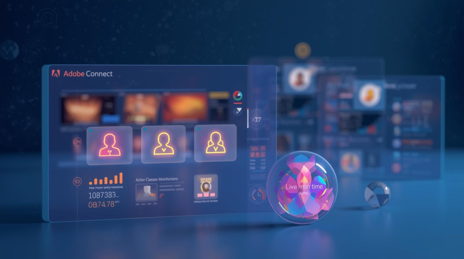 مشاهده کلاس های در حال اجرا و تعداد افراد حاضر و فعال در ادوب کانکت