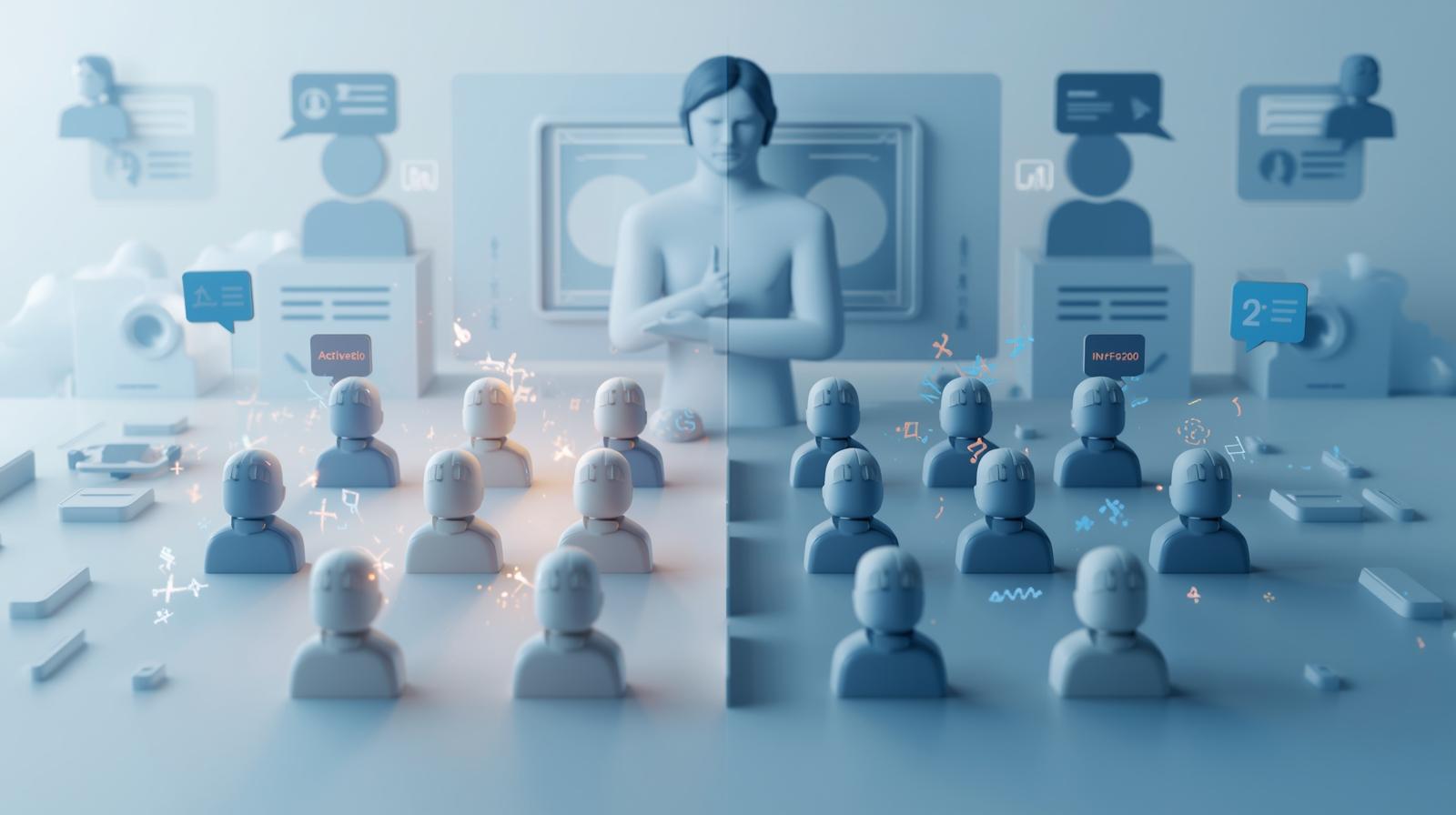 فعال و غیر فعال بودن دانش اموزان در کلاس مجازی ادوب کانکت