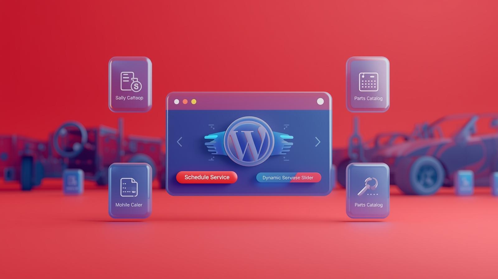 طراحی سایت وردپرس برای ارائه خدمات خودرو