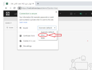 فعال کردن دسترسی صدا و وتصویر ادوب کانکت در مرورگر 