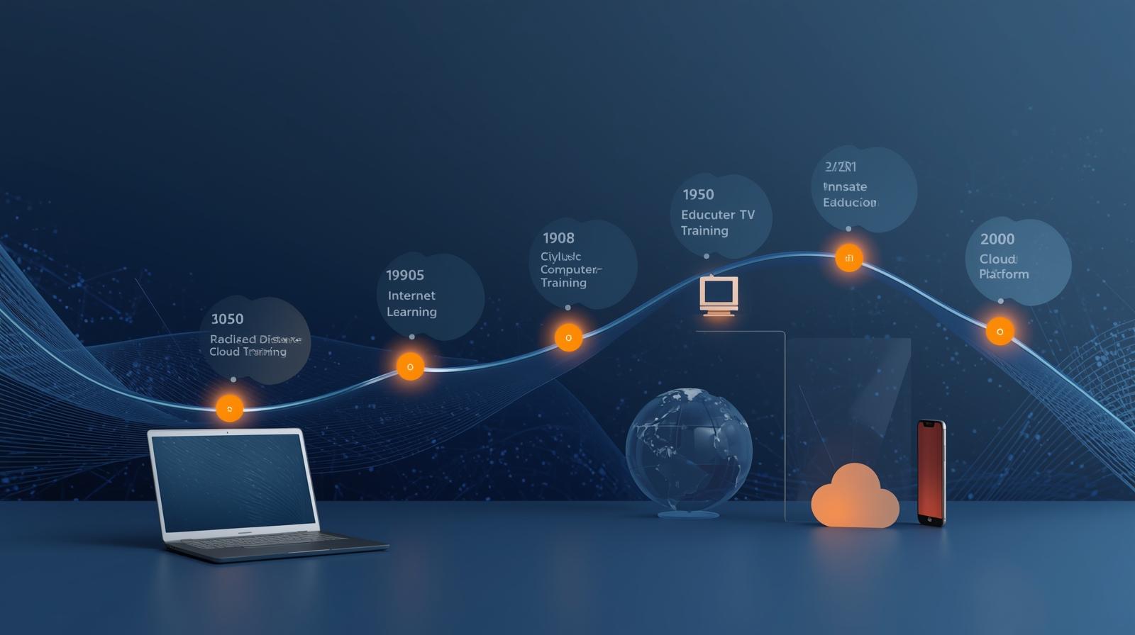 تاریخچه آموزش مجازی در دنیا