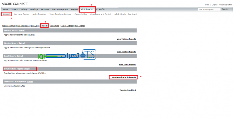 گزارشگیری در سرویس های اختصاصی ادوب کانکت