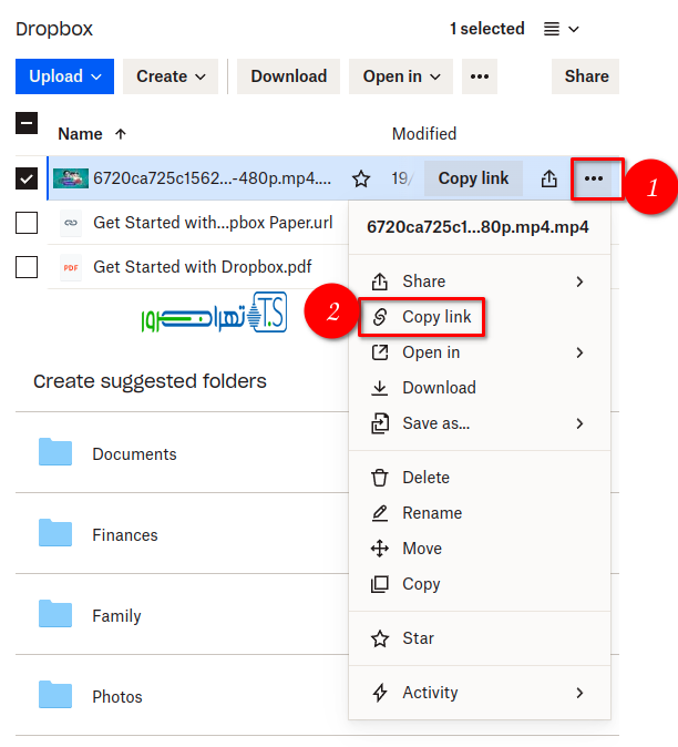 اشتراک گذاری ویدئو در BigBlueButton از طریق دراپ باکس