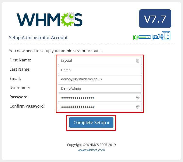 نصب WHMCS در سی پنل