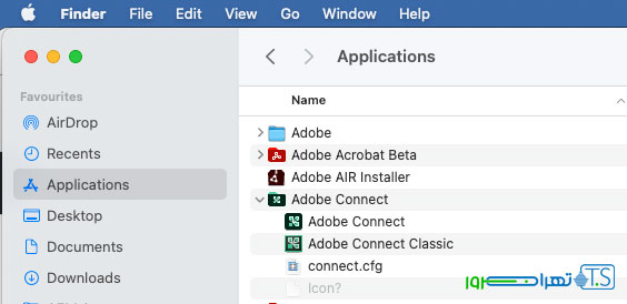 راهنمای شرکت در کلاس مجازی ادوب کانکت با سیستم Mac