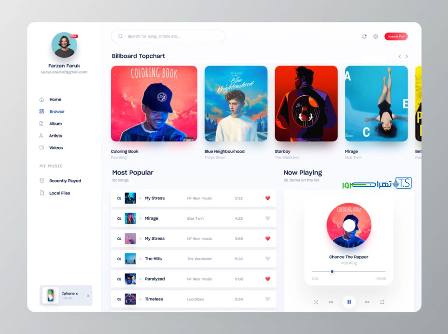 طراحی سایت موسیقی با وردپرس