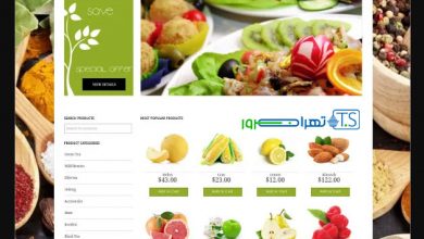 طراحی سایت فروشگاه مواد غذایی