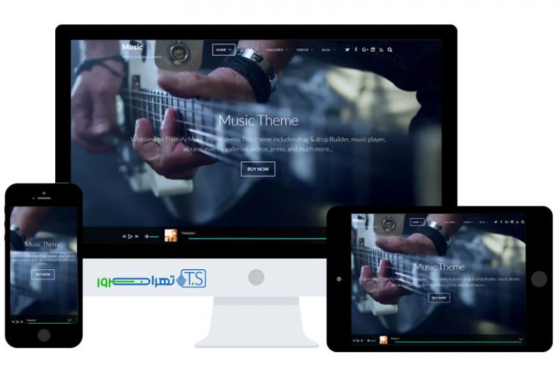 طراحی سایت موزیک