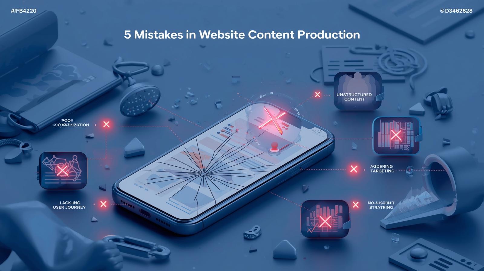 5 اشتباه در تولید محتوا برای وب سایت