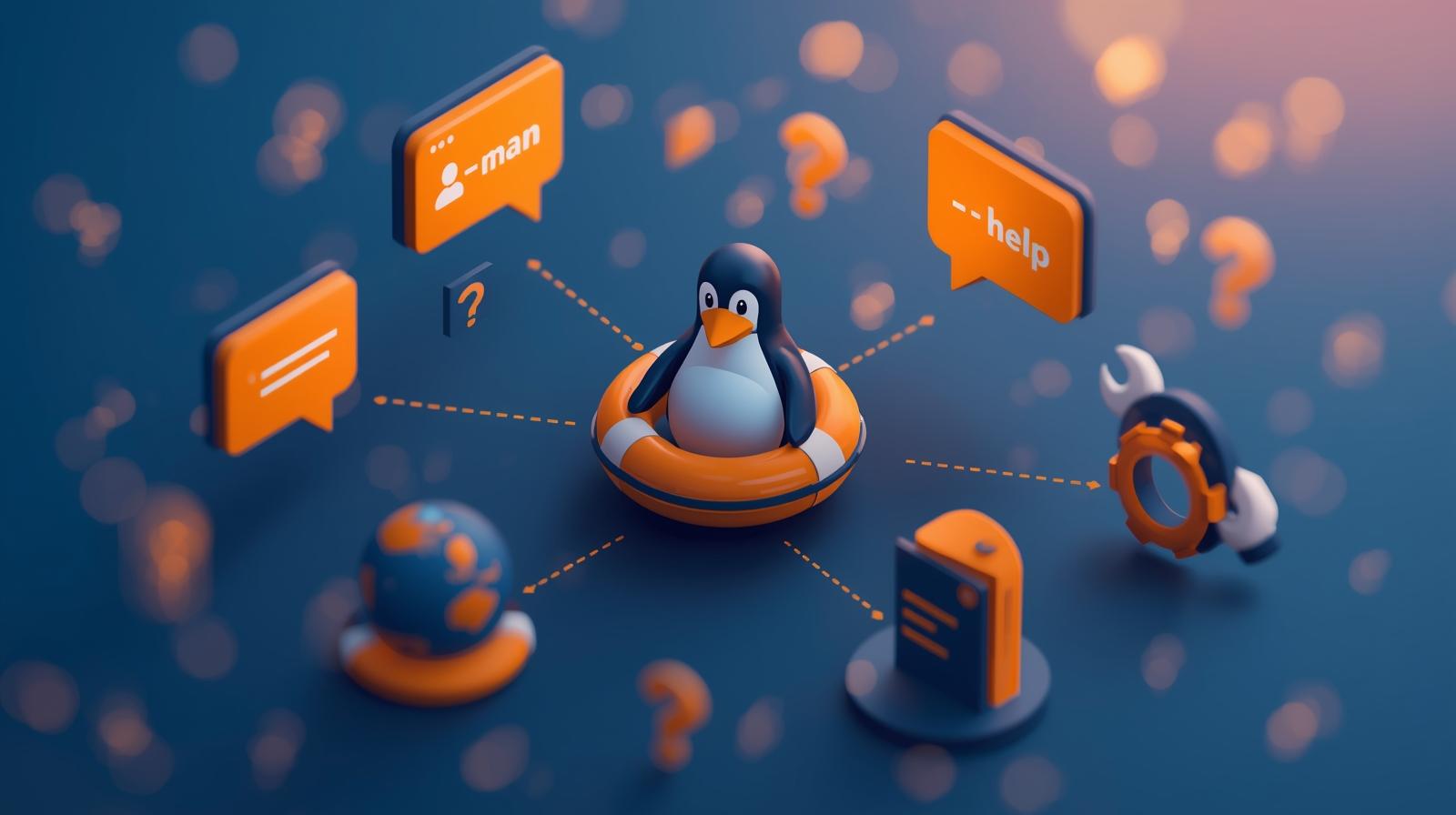 راه های دریافت کمک در لینوکس