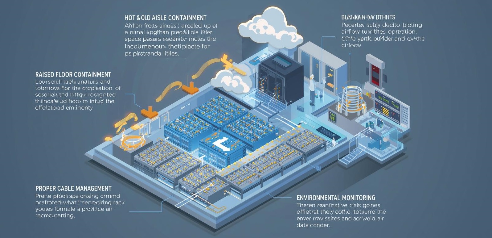 5 روش برای بهینه سازی کارایی جریان هوا دیتاسنتر