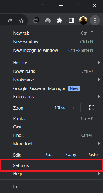 بخش Privacy and security گوگل کروم