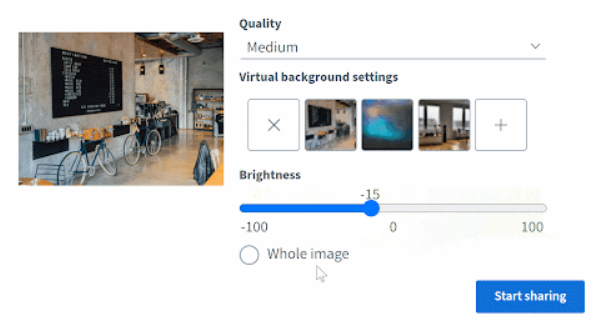 تنظیمات جدید وب کم