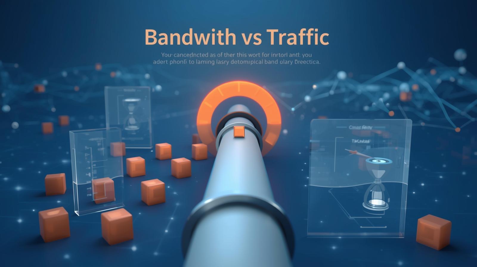 تفاوت پهنای باند و ترافیک چیست؟