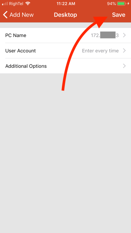 مرحله 4: تنظیمات را ذخیره کنید