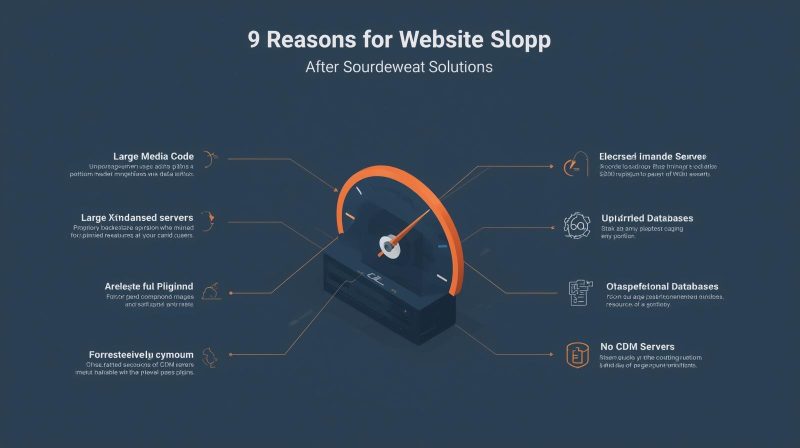 9 دلیل کندی سایت و راه حل آن ها