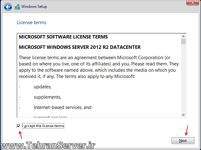 نصب ویندوز سرور 2012