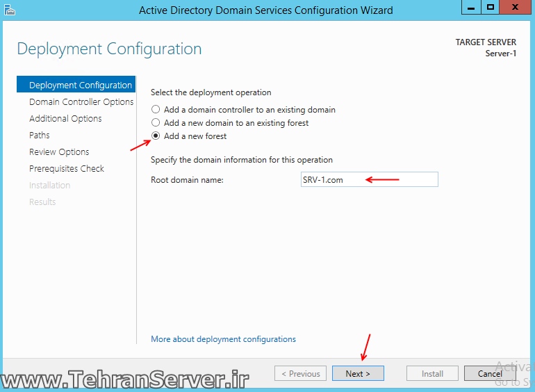 نصب Active Directory روی سرور مجازی