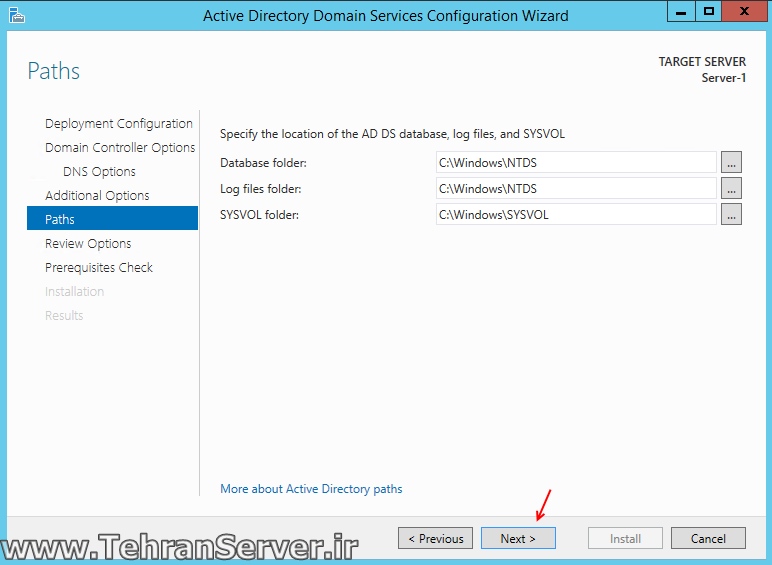 نصب Active Directory روی سرور مجازی